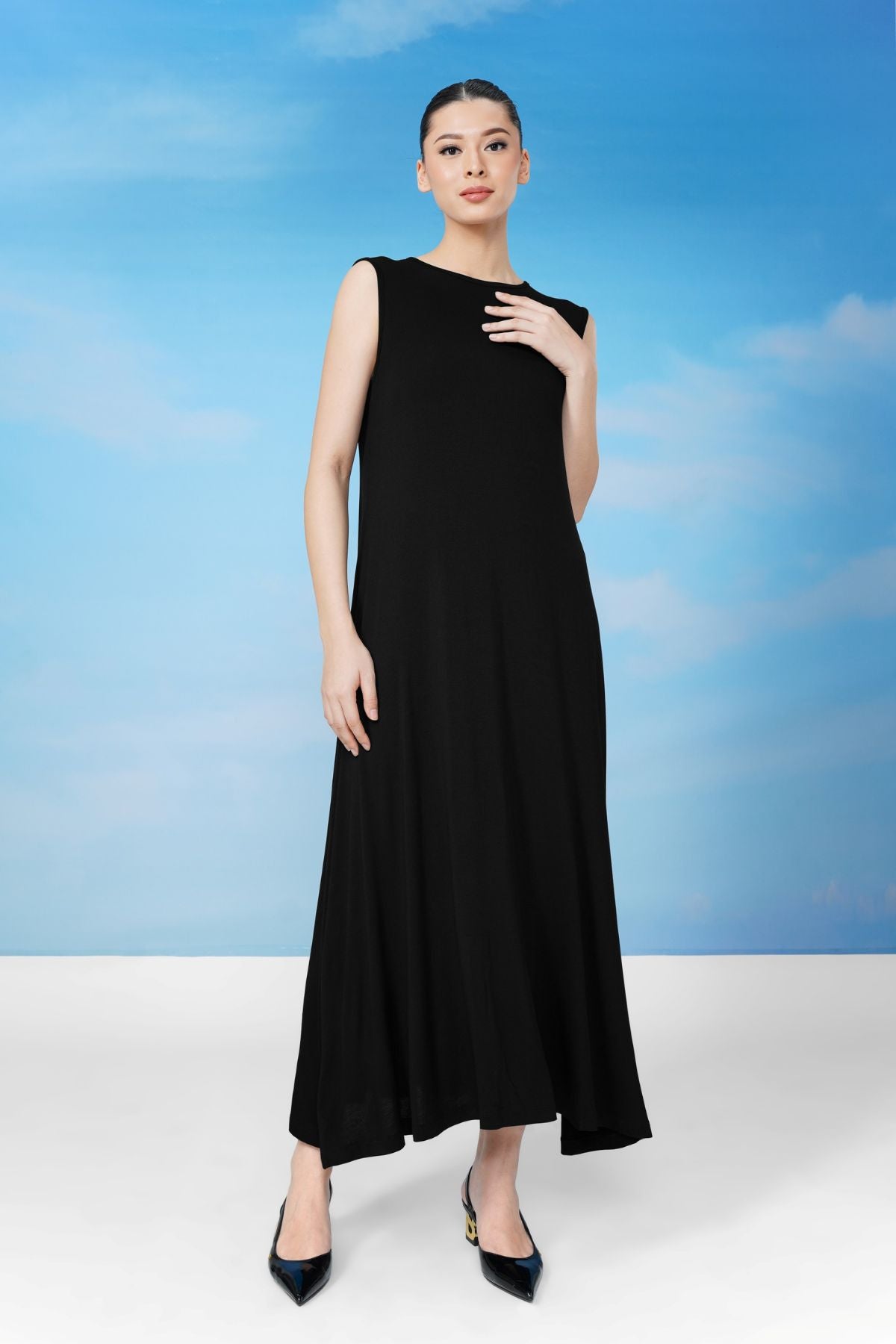Sleeveless Inner Dress - Black