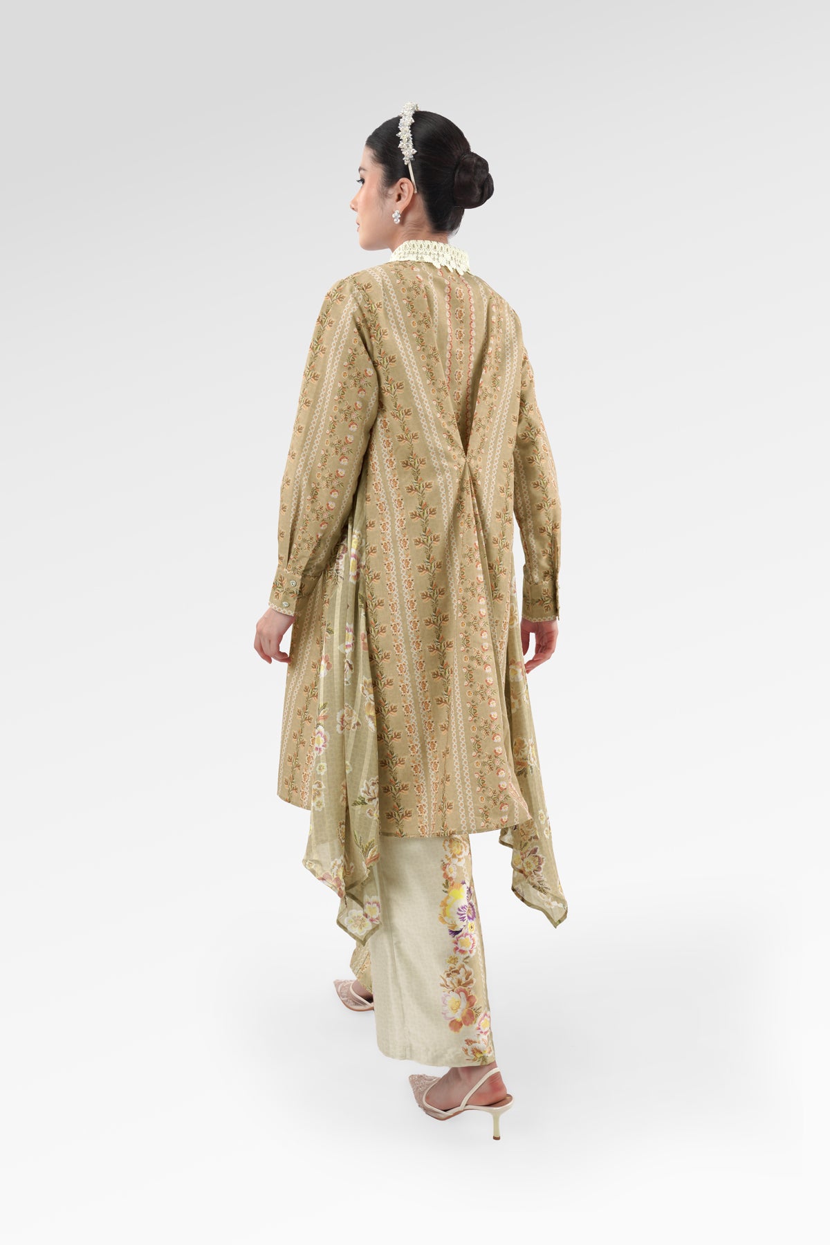 Blooming Eid Godet Tunic - Daisy