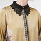 Blooming Eid Lace Dress - Marigold