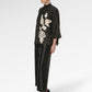 Blooming Eid Polka Dot Blouse - Black Iris