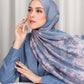 Hermosa Satin Shawl - Bleuet