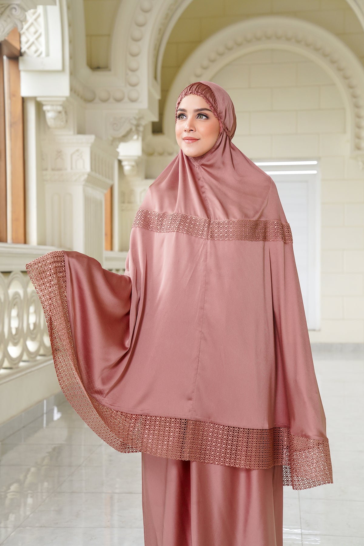 9122427076920-Lavish Prayer Robe - Old Rose