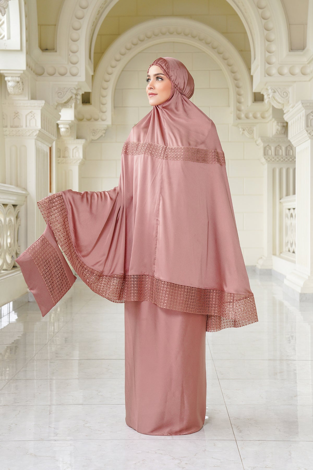 Lavish Prayer Robe - Old Rose