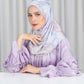 Misool Satin Shawl - Anemone