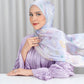 Misool Satin Shawl - Anemone