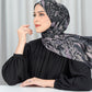 Misool Satin Shawl - Black Pearl