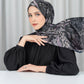 Misool Satin Shawl - Black Pearl