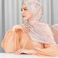 Misool Satin Shawl - Coral