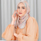 Misool Satin Shawl - Coral