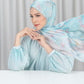 Misool Satin Shawl - Lagoon