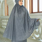 Monogram Mini Capsule Prayer Robe - Gray