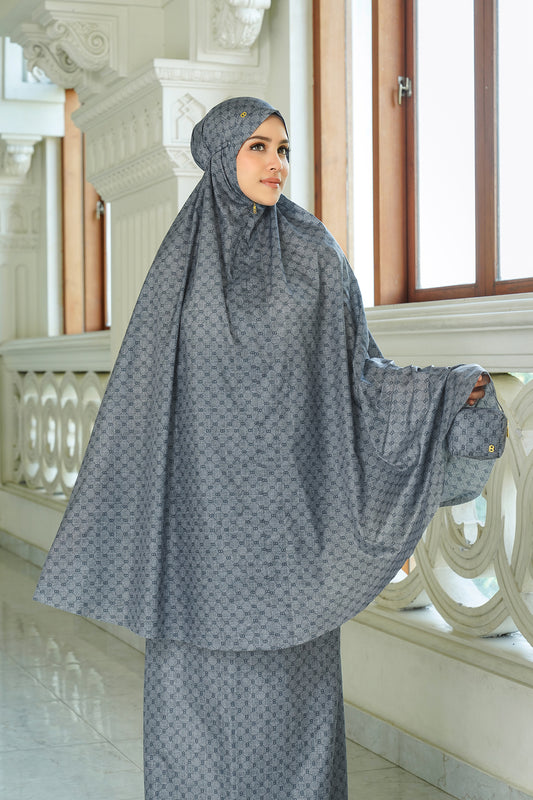 Monogram Mini Capsule Prayer Robe - Gray