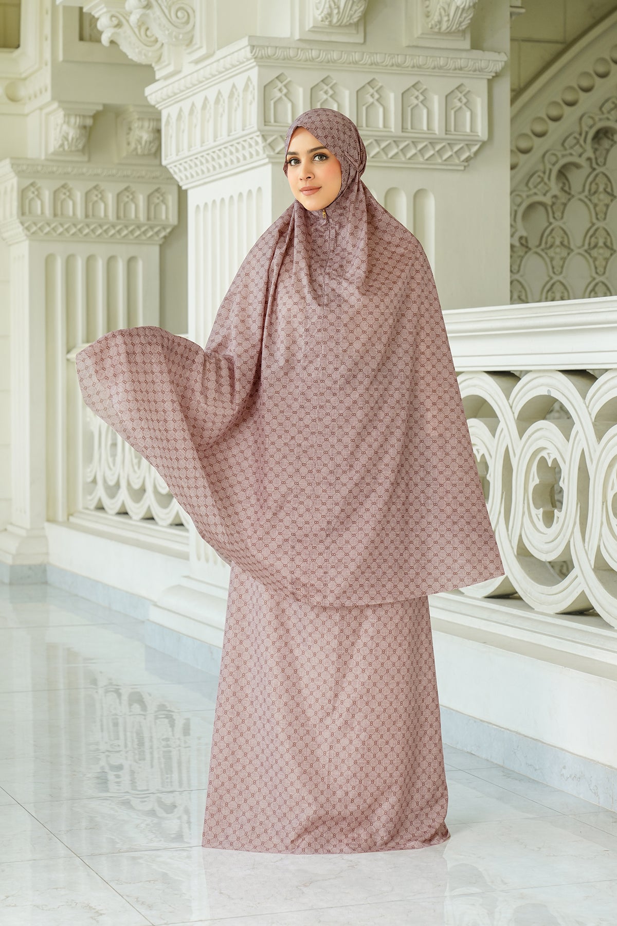 Monogram Mini Capsule Prayer Robe - Sandstone