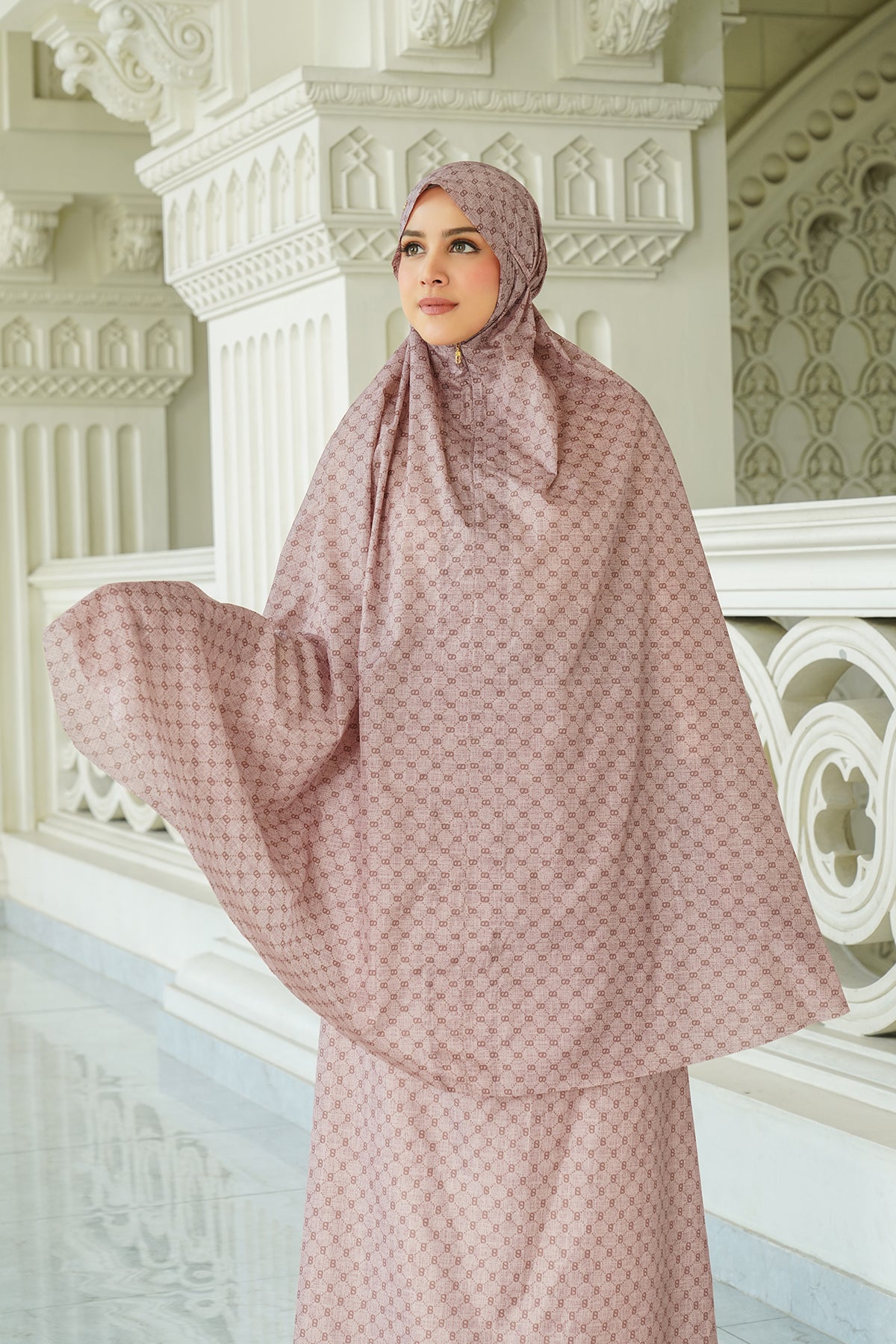 Monogram Mini Capsule Prayer Robe - Sandstone