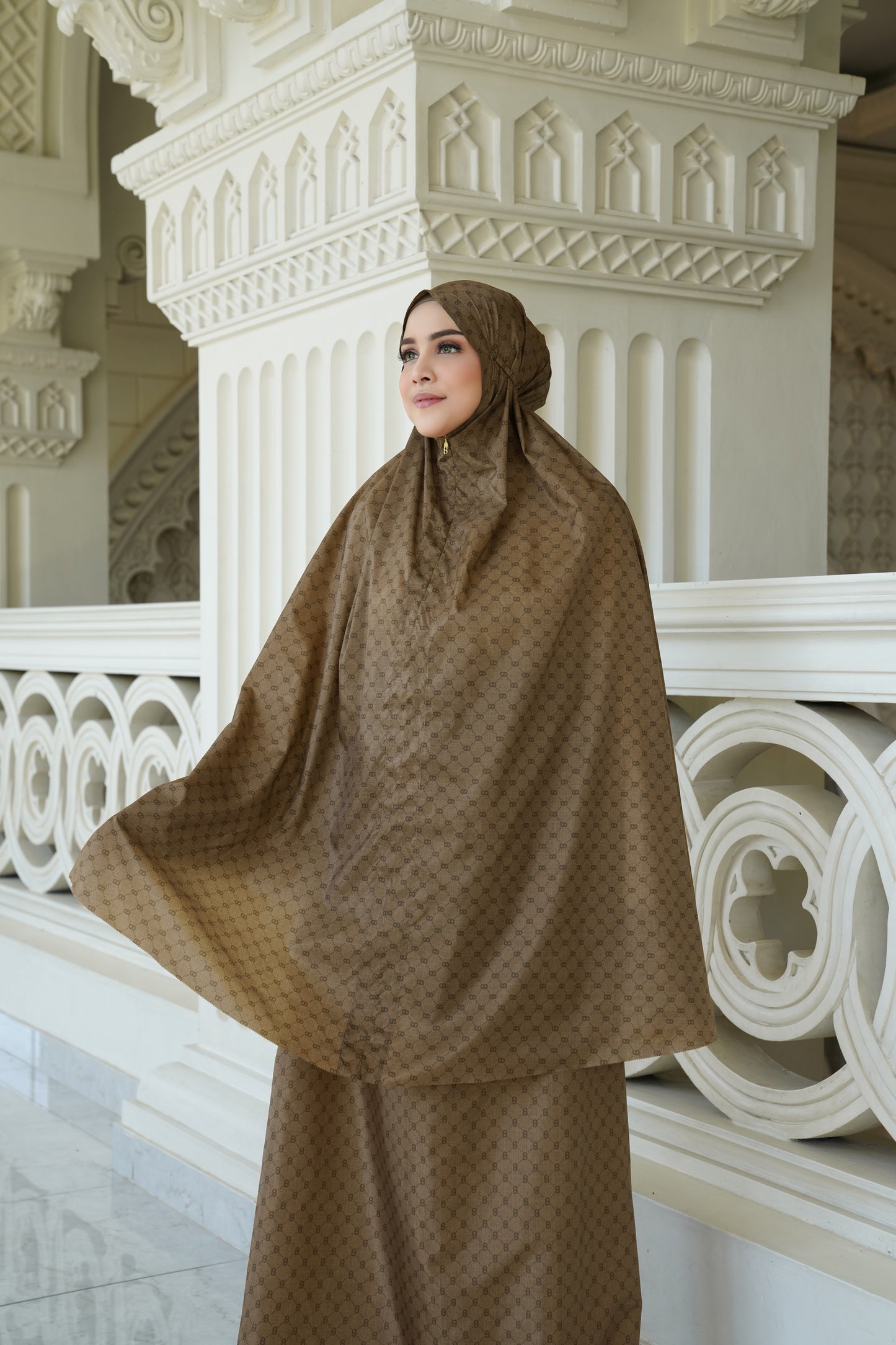 Monogram Mini Capsule Prayer Robe - Tan