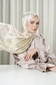 The Crown Satin Shawl - Candle