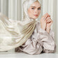 The Crown Satin Shawl - Candle