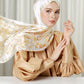 The Crown Satin Shawl - Citrine