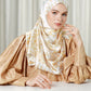 The Crown Satin Shawl - Citrine