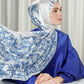 The Crown Satin Shawl - Moonstone