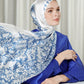 The Crown Satin Shawl - Moonstone