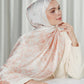 The Crown Satin Shawl - Pearl