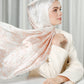 The Crown Satin Shawl - Pearl