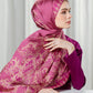 The Crown Satin Shawl - Plum