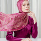 The Crown Satin Shawl - Plum