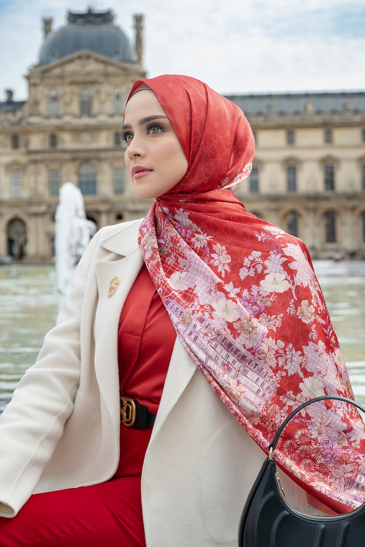 The Parisian 2.0 Satin Shawl - Pomme