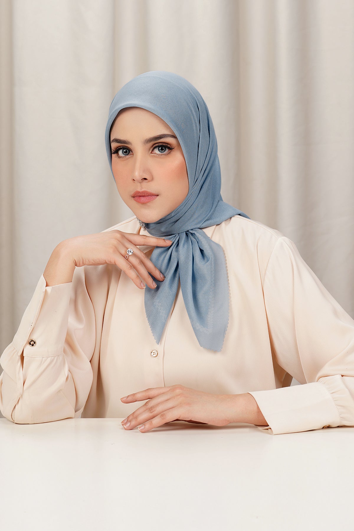 Today's Scarf - Dusty Blue