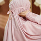 Ultra Fine Lace Prayer Robe - Blush Pink