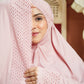 Ultra Fine Lace Prayer Robe - Blush Pink