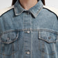 Belle Mix Fabric Jacket - White
