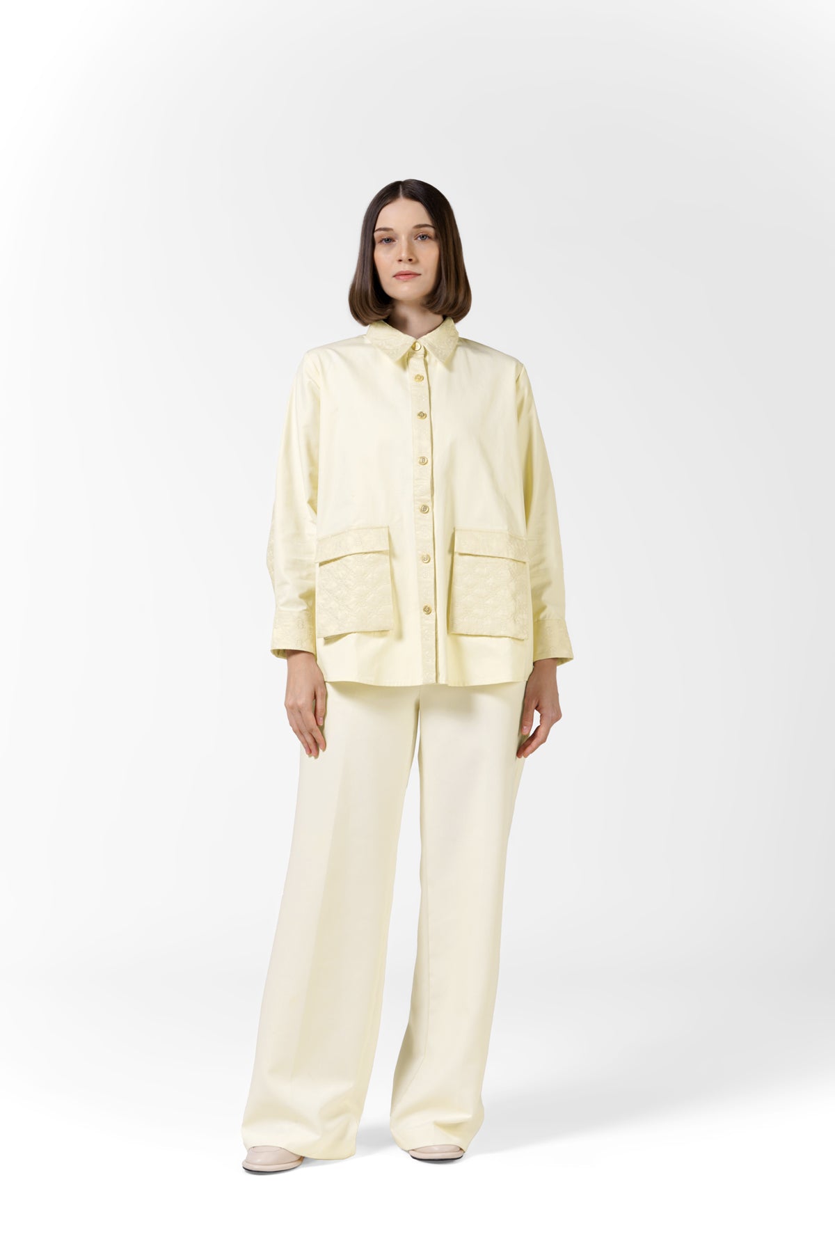 Beverly Quilted Shirt - Cream