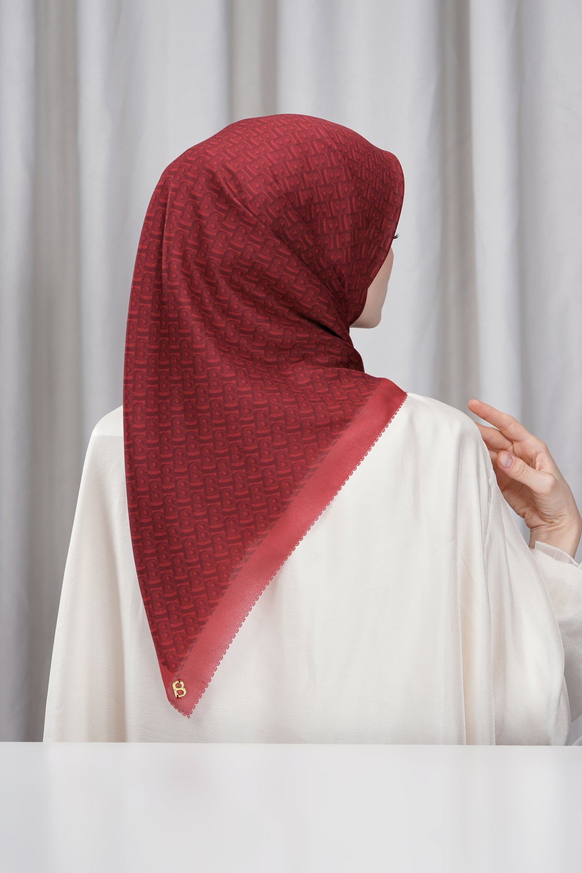 Bimu Voile Square - Savvy Red