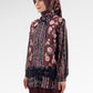Blooming Eid Layered Shirt - Carnation