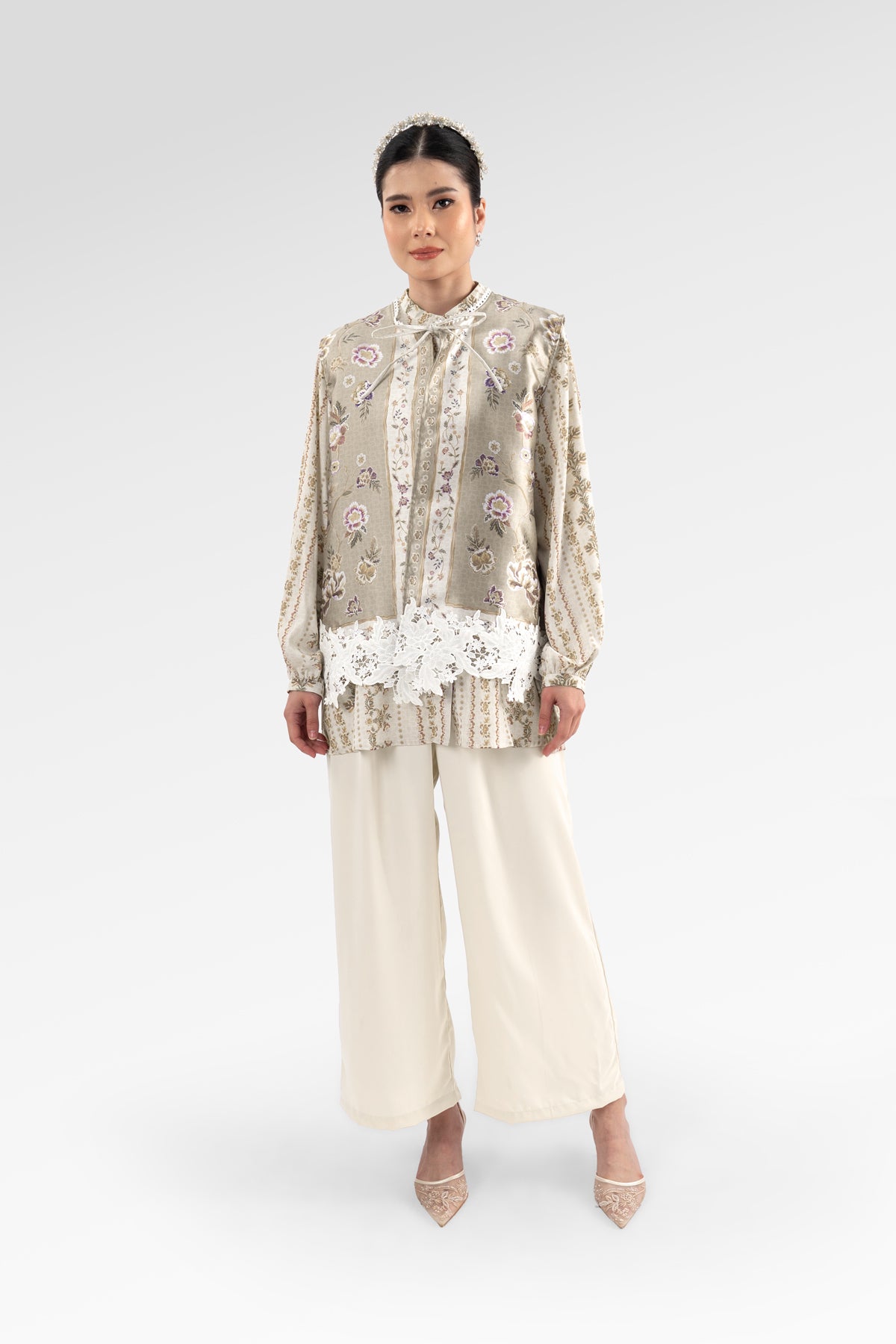 Blooming Eid Layered Shirt - Daisy