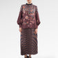 Blooming Eid Pleated Hem Shirt - Carnation