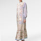Blooming Eid Ruffle Dress - Blue Bell