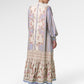Blooming Eid Ruffle Dress - Blue Bell