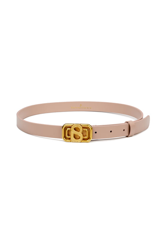 Briana Textured Belt - Small - Dusty Pink