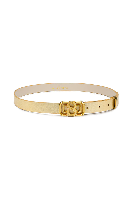 Briana Textured Belt - Small - Gold