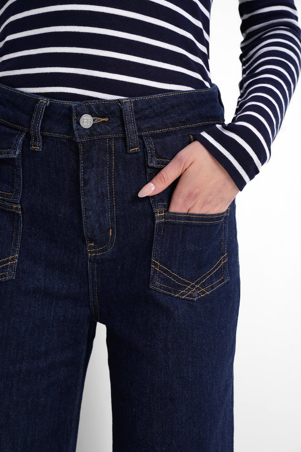 Brooklyn Denim Pants - Navy