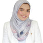Asoka Satin Shawl - Silver