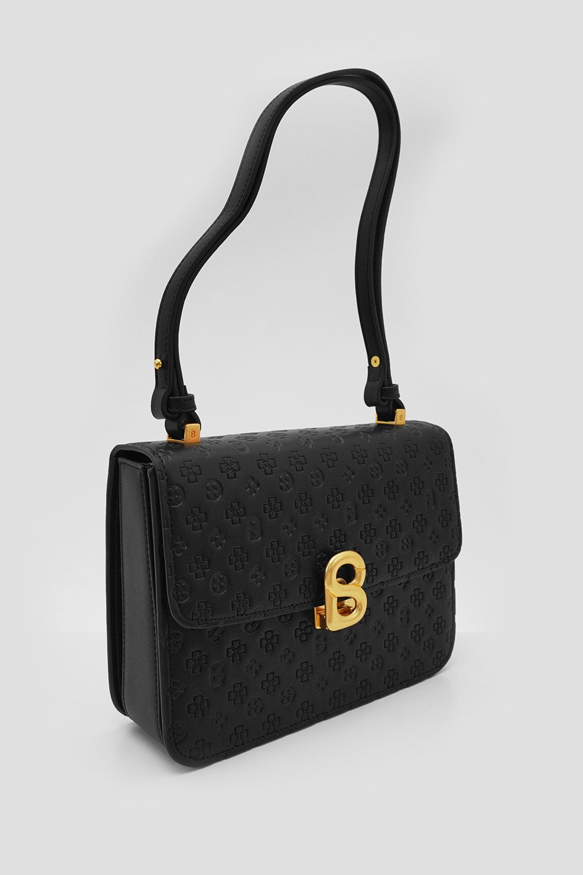The Audrey Monogram Bag Medium - Black