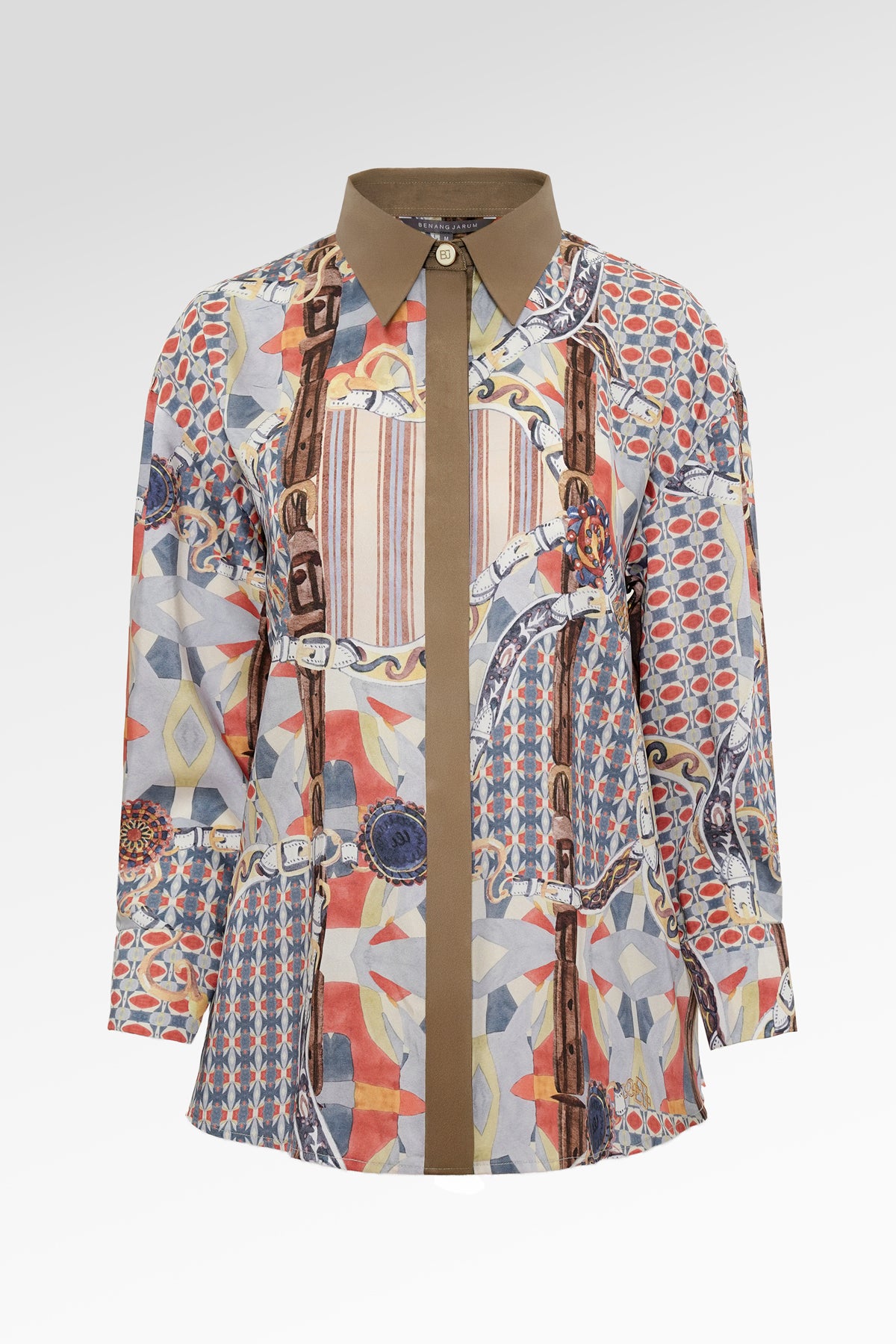 Chainerie Back Pleated Shirt - Azurite