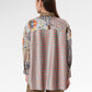 Chainerie Back Pleated Shirt - Azurite
