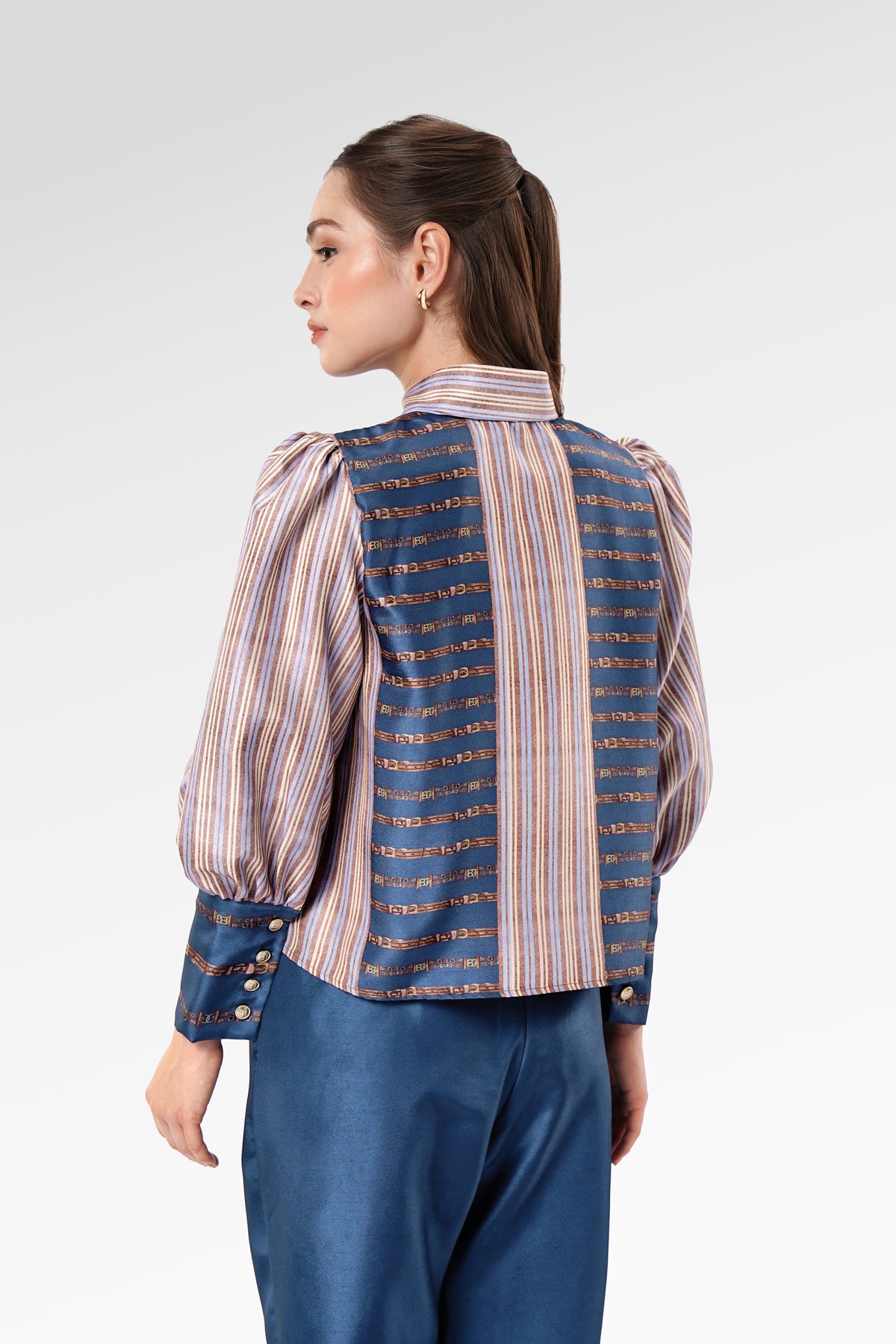 Chainerie Crop Shirt - Azurite
