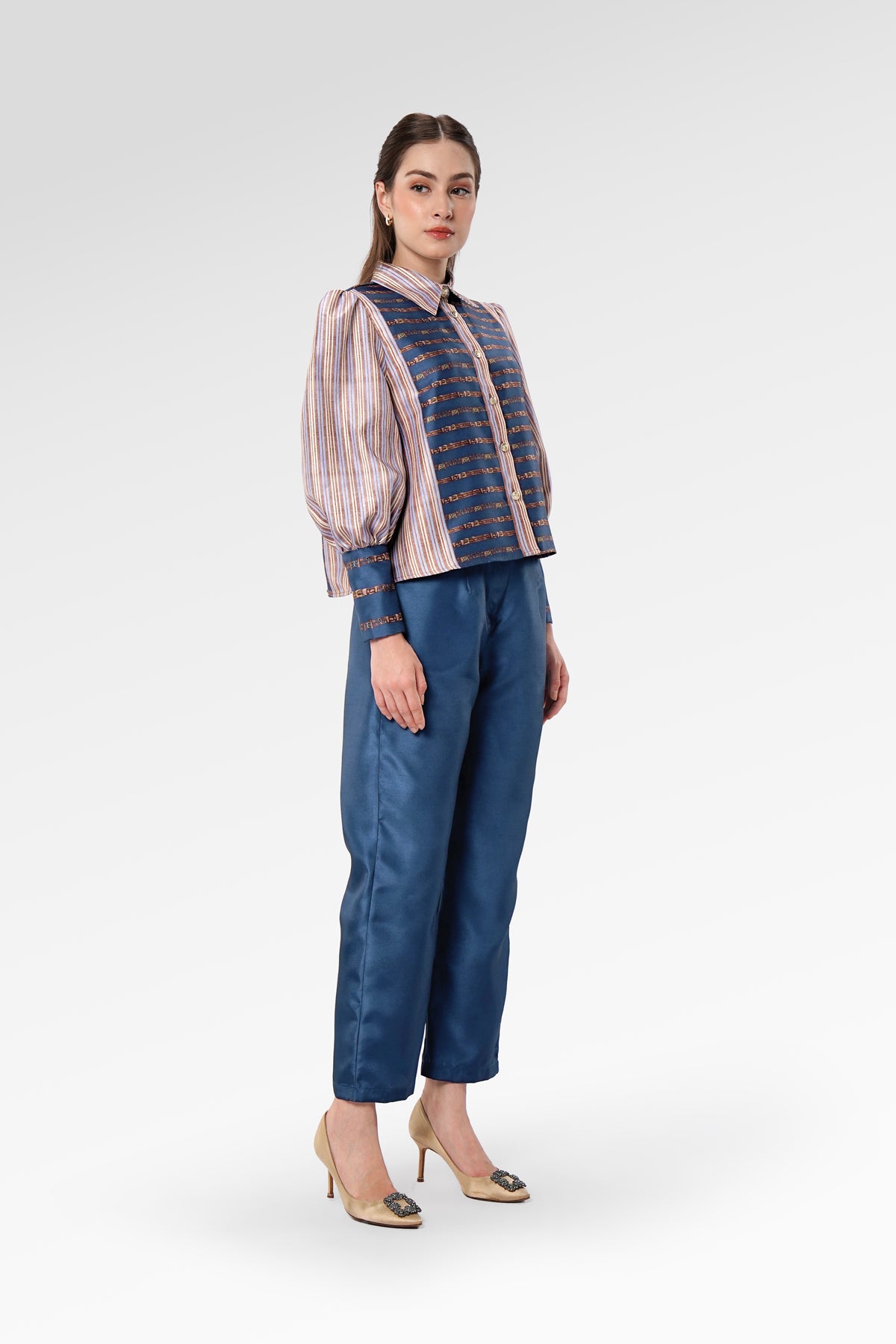 Chainerie Crop Shirt - Azurite